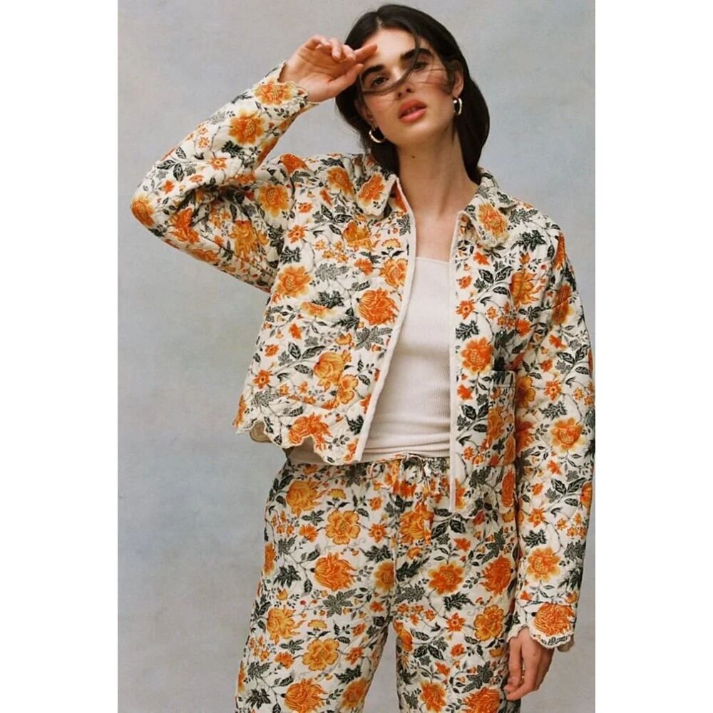 🔥 Laura Ashley x Urban Outfitters Devon Reversible Quilted Floral Jacket Size S